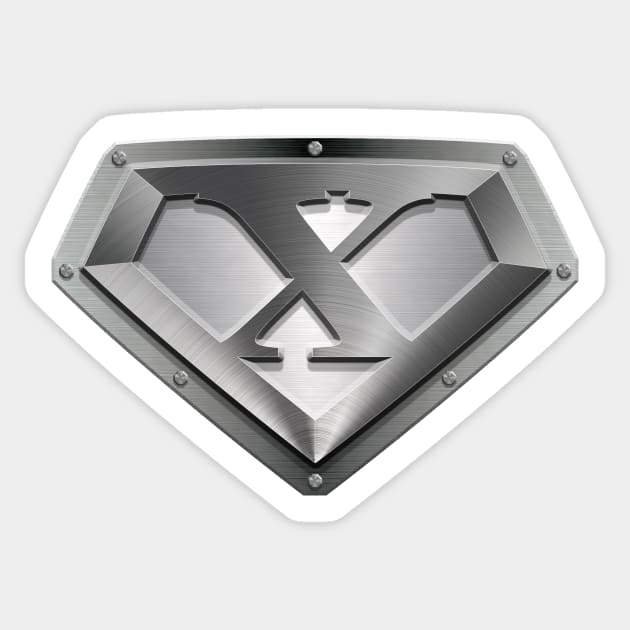 Super Sleek Style X Symbol Sticker by TheGraphicGuru